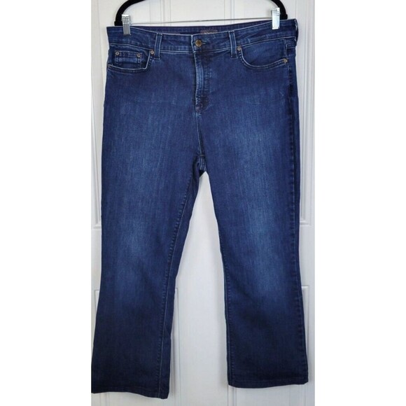 NYDJ Not Your Daughter's Jeans Barbara Bootcut Jeans Size 16 Embroidered - Picture 1 of 9